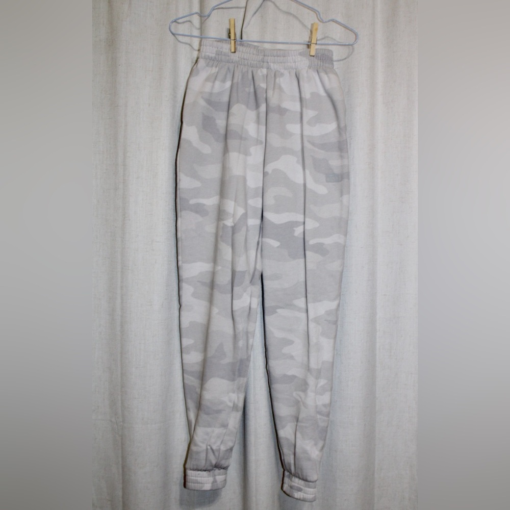 White/Grey PINK Camouflage Women's Jogger Pants